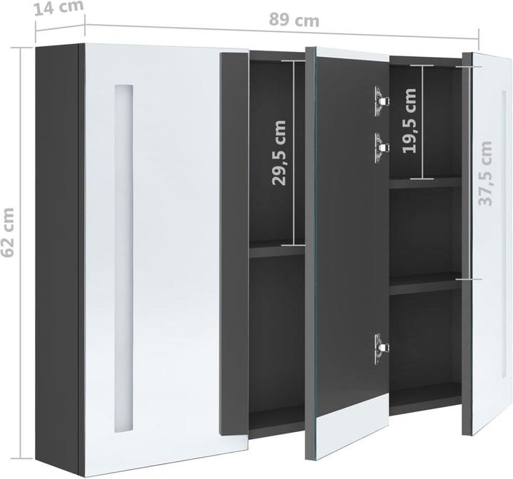 Image du produit vidaXL Sigurd (89 x 14 x 62 cm)