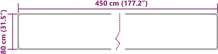 Produktbild vidaXL Läufer Teppich (450 x 80 cm)