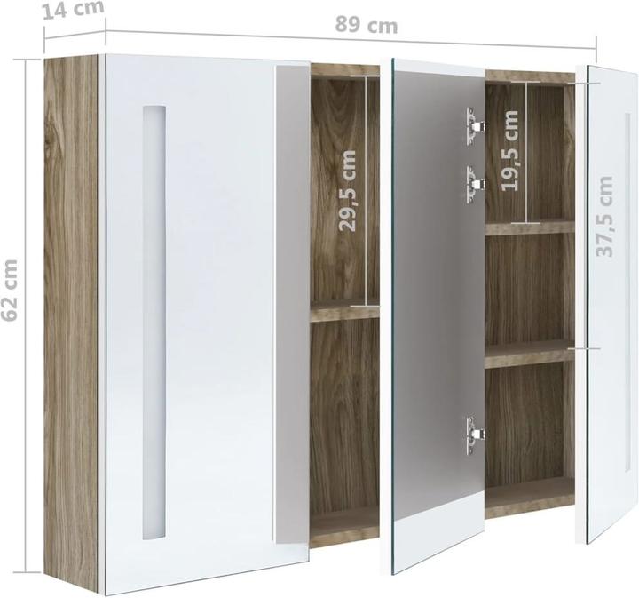 Immagine prodotto vidaXL Badschrank (89 x 14 x 62 cm)