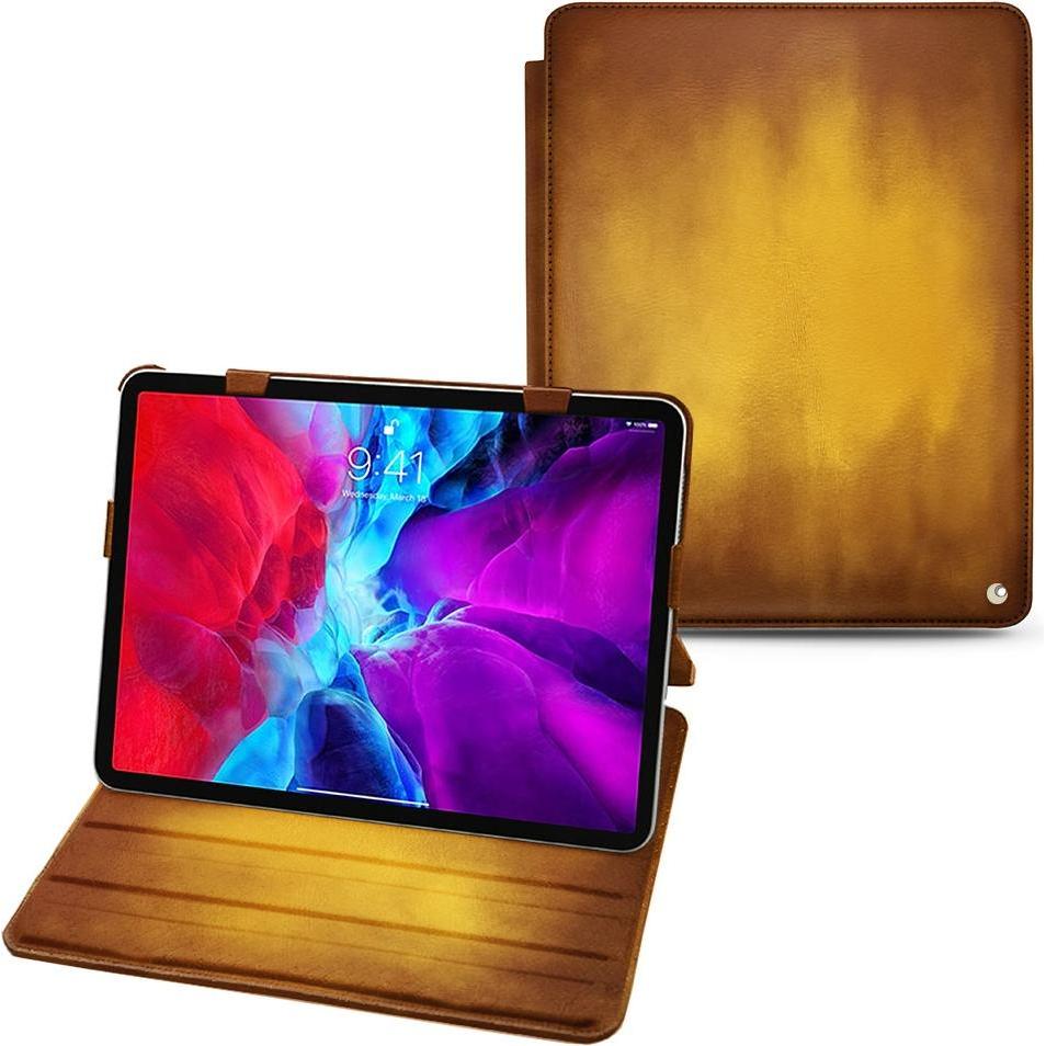 Noreve Lederschutzhülle horizontal (iPad Pro 12.9 2020 (4. Gen)), Tablet Hülle, Gold