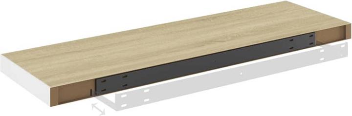 Actual product image vidaXL Wandregal (23.50 x 80 x 3.80 cm)