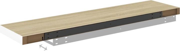 Actual product image vidaXL Wandregal (23.50 x 120 x 3.80 cm)