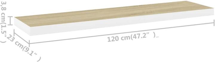 Actual product image vidaXL Wandregal (23.50 x 120 x 3.80 cm)