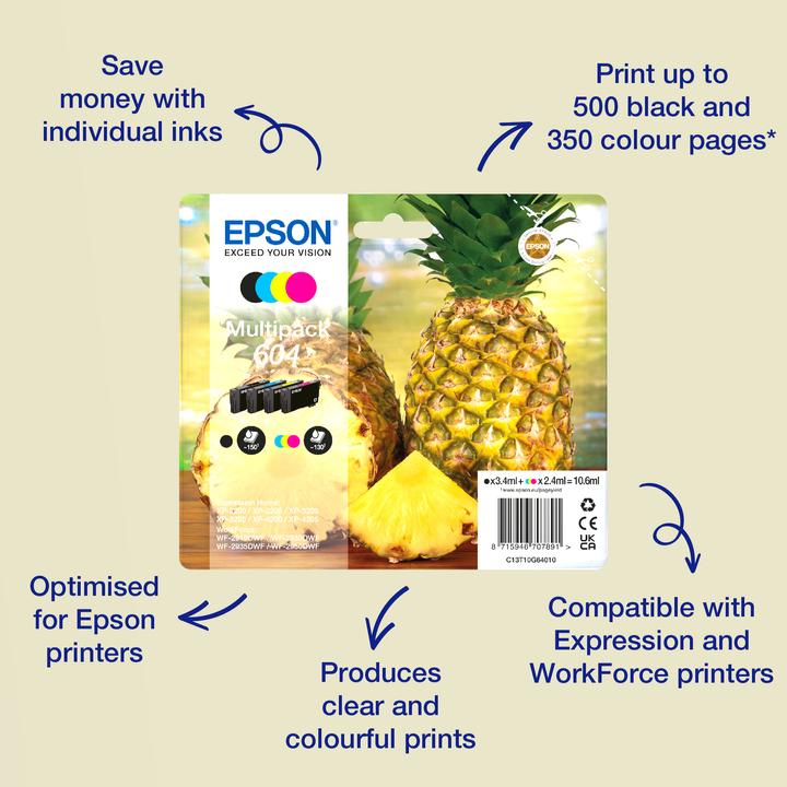 Actual product image Epson 604XL (Y)