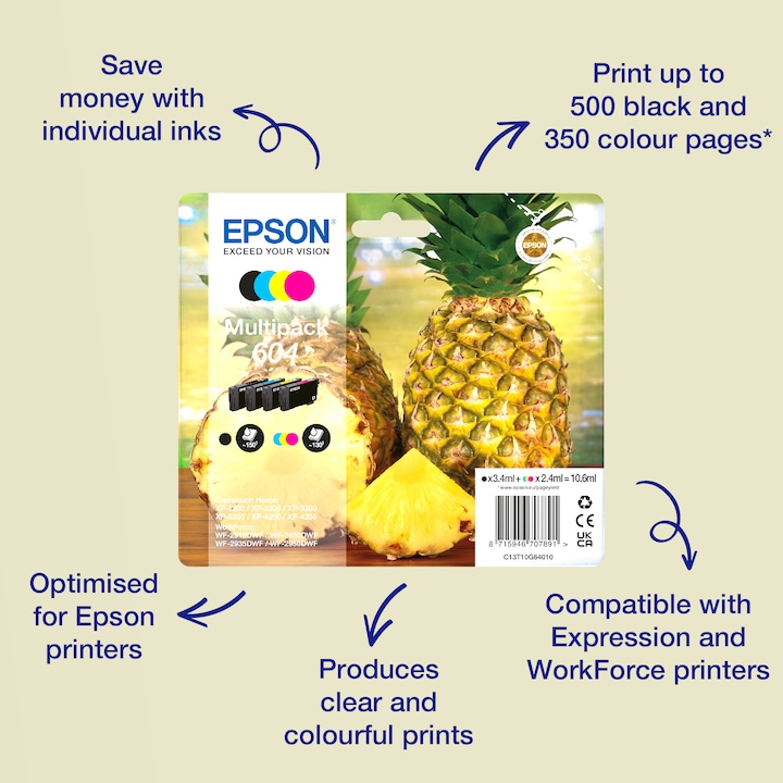 Actual product image Epson 604XL (Y)