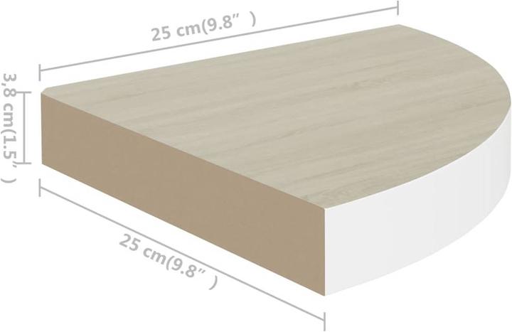 Produktbild vidaXL Wandregal (25 x 25 x 3.80 cm)