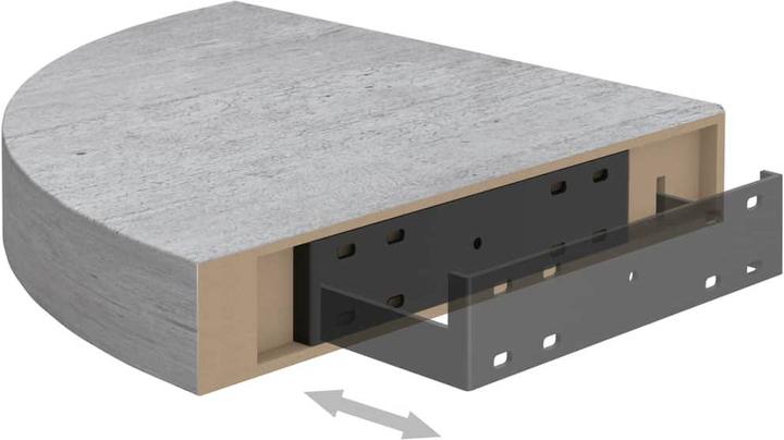 Produktbild vidaXL Wandregal (25 x 25 x 3.80 cm)