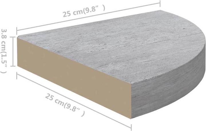 Produktbild vidaXL Wandregal (25 x 25 x 3.80 cm)