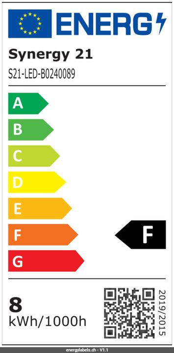 Label énergétique Synergy 21 LED Flex Strip 130 CW DC48V 240W IP20 ULS 50M (Blanc froid, 5000 cm, Intérieur)