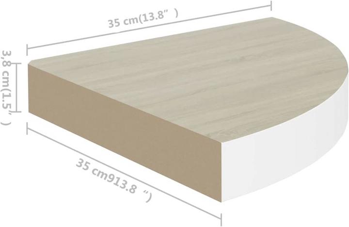 Produktbild vidaXL Wandregal (35 x 35 x 3.80 cm)