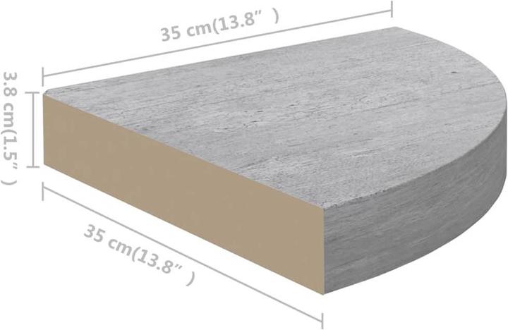 Produktbild vidaXL Wandregal (35 x 35 x 3.80 cm)