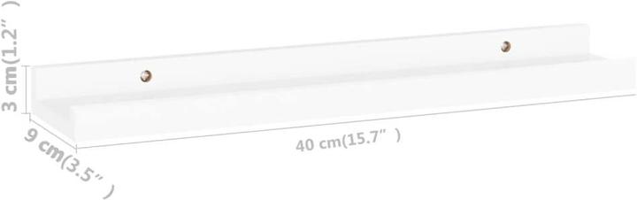 Immagine prodotto vidaXL Wandregal (40 x 9 x 3 cm)