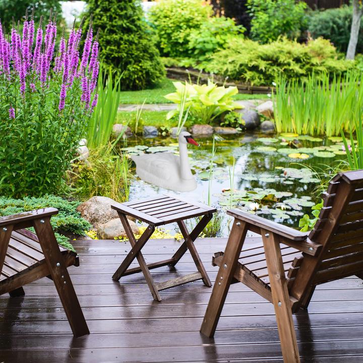 Image du produit Relaxdays Gartendeko Schwan