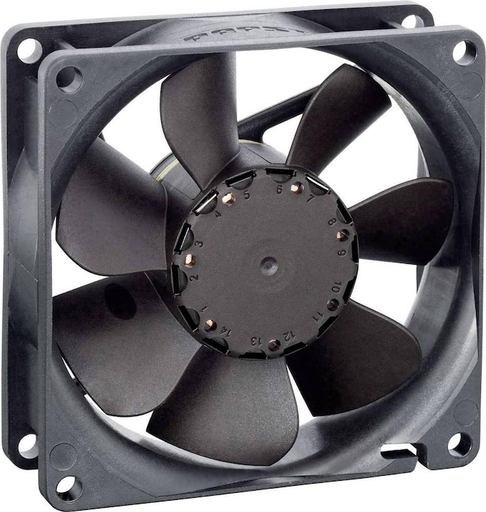 Produktbild Papst EBM 8412 NGLV Axiallüfter 12 V/DC 30 m³/h (L x B x H) 25.4 x 80 x 80mm (25.40 mm, 1 x)
