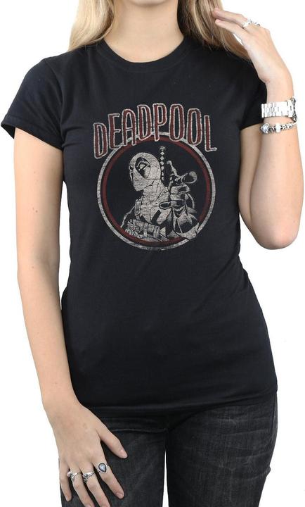 Image du produit - T-shirt DEADPOOL VINTAGE CIRCLE - Femme (XL)