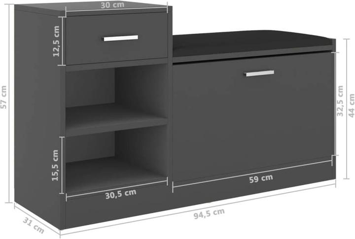Produktbild VidaXL Calvin (94.5 x 31 x 57 cm)