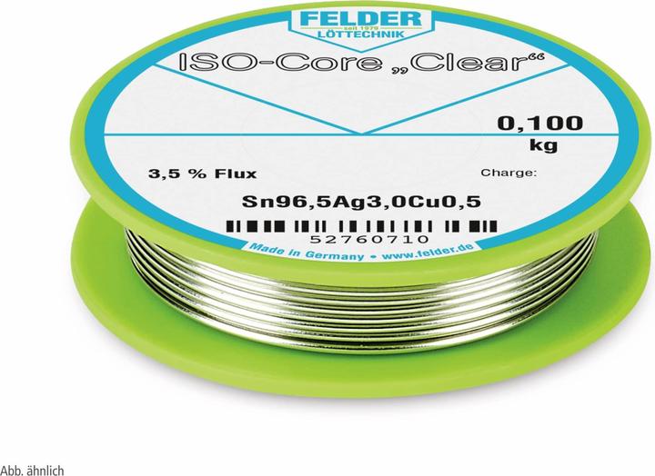 Image du produit Felder Lottechnik Clear SAC305, 0.10 kg, 1 mm (Kit de bobine de soudure)