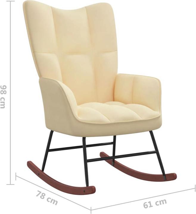 Produktbild vidaXL Schaukelstuhl