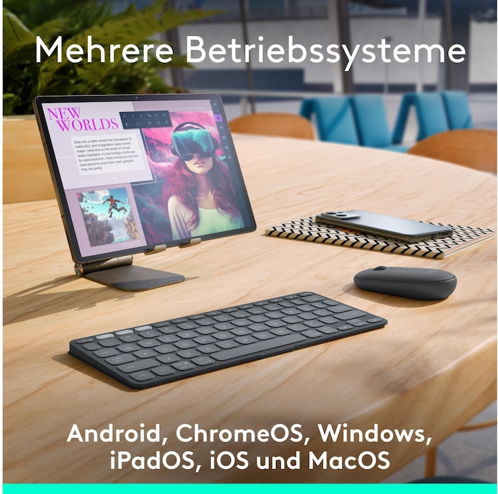 Produktbild Logitech Tastatur Keys-To-Go 2 (CH, Kabellos)
