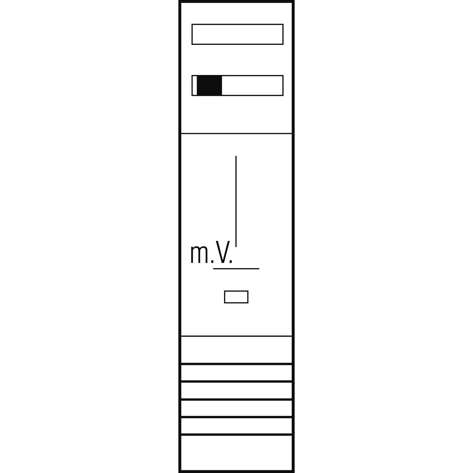 ABN, Verteilerschrank Zubehör, Z17710 Zählerplatz 3Pkt 1Z Klemmstein
