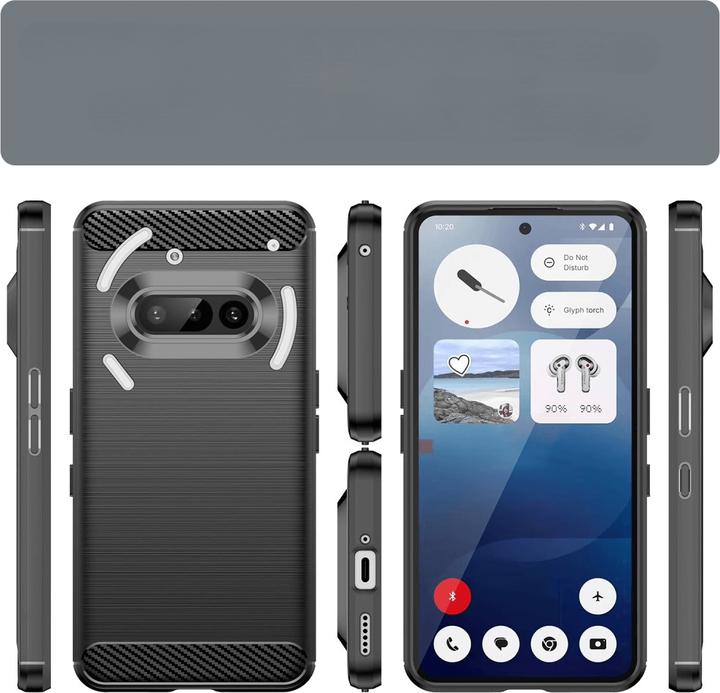 Produktbild Cover-Discount Nothing Phone (3a) - Metall Carbon Look Hülle (Nothing Phone (3a))