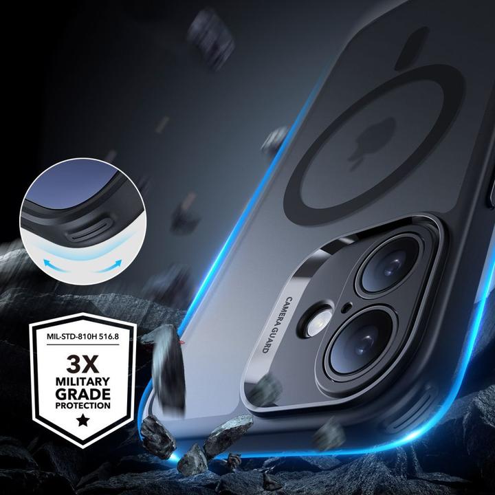 Productafbeelding ESR Etui Classic Pro Set Halolock MagSafe na iPhone 16 - czarne (Apple iPhone 16)