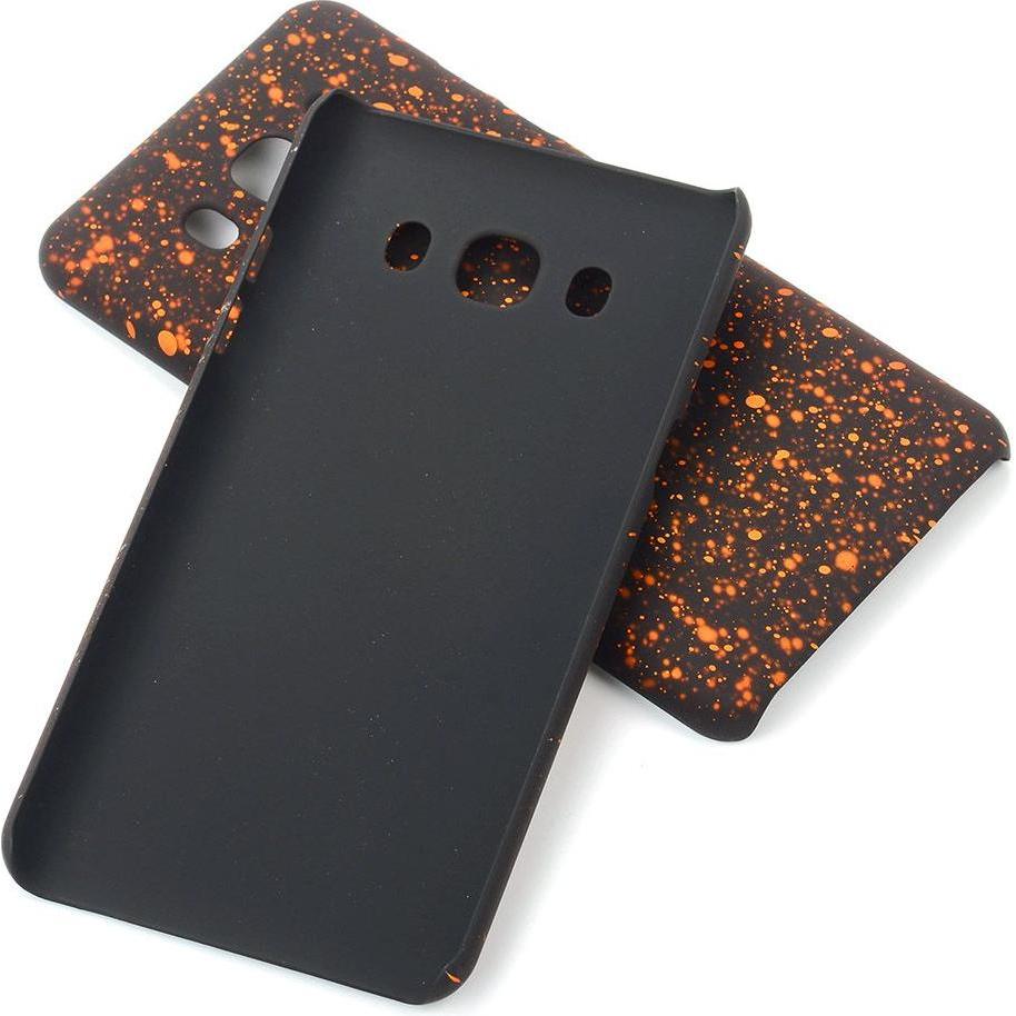 Thumbnail - König Design Handy Hülle Schutz Case Bumper Etuis für Samsung Galaxy J5 2016 3D Sterne Orange (Samsung Galaxy J5 (2016))...