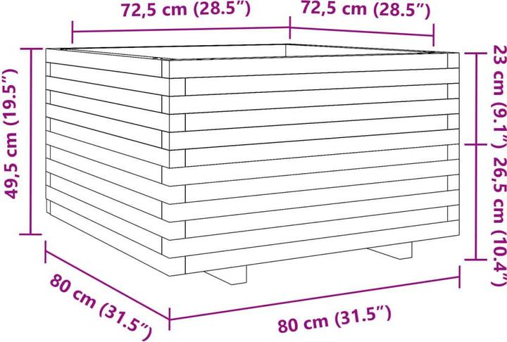 Produktbild vidaXL Pflanzkübel