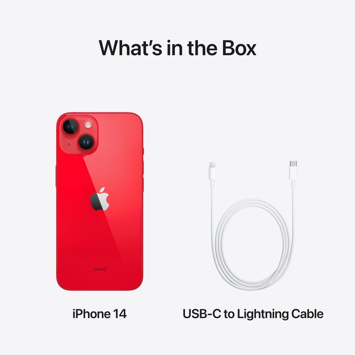 Image du produit Apple iPhone 14 (128 Go, Red, 6.10", SIM + eSIM, 12 Mpx, 5G)