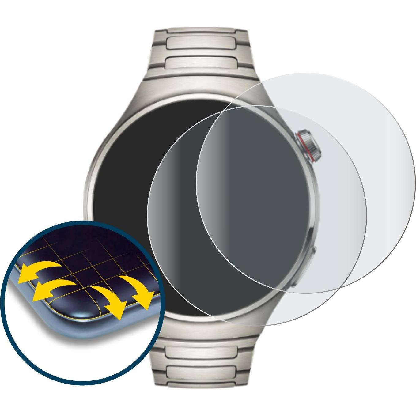 Thumbnail - BROTECT Full-Cover Displayschutz Matt, Smartwatch Schutzfolie, Schwarz