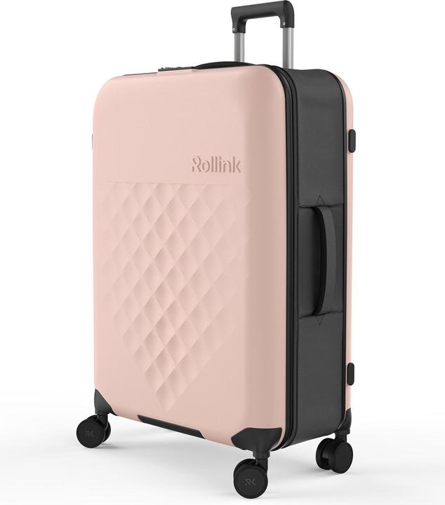 Actual product image Rollink Harde suitcase / trolley / travel case - Vega 360 - 76 cm - Rose (105 l, L (90 - 115l))