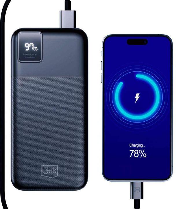 Produktbild 3MK Powerbank PowerHouse 20,00mAh (20000 mAh, 22.50 W, 74 Wh)