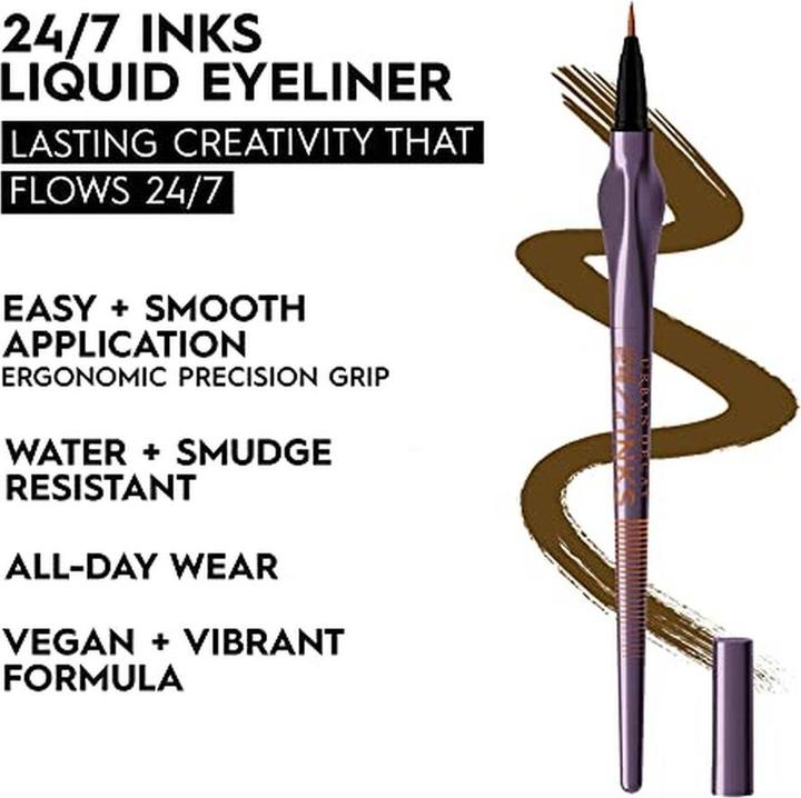 Actual product image Urban Decay Eyeliner in pen 24/7 Inks (Easy Ergonomic Liquid Eyeliner Pen) 0.28 g (Whiskey)