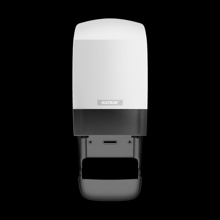 Actual product image Katrin Toilet paper dispenser Inclusive with sleeve catcher white plastic Toilet paper dispenser system