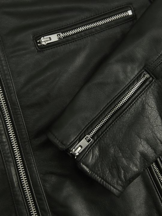 Actual product image Jack & Jones Leather Racer Jacket (S)