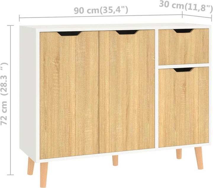 Produktbild vidaXL Sideboard (90 x 30 x 72 cm)