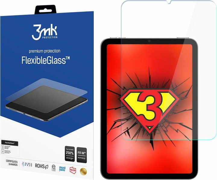 Productafbeelding 3MK FlexibeleGlasschermbeschermer, vertoningsfolie (1 Stuk, iPad mini 6)