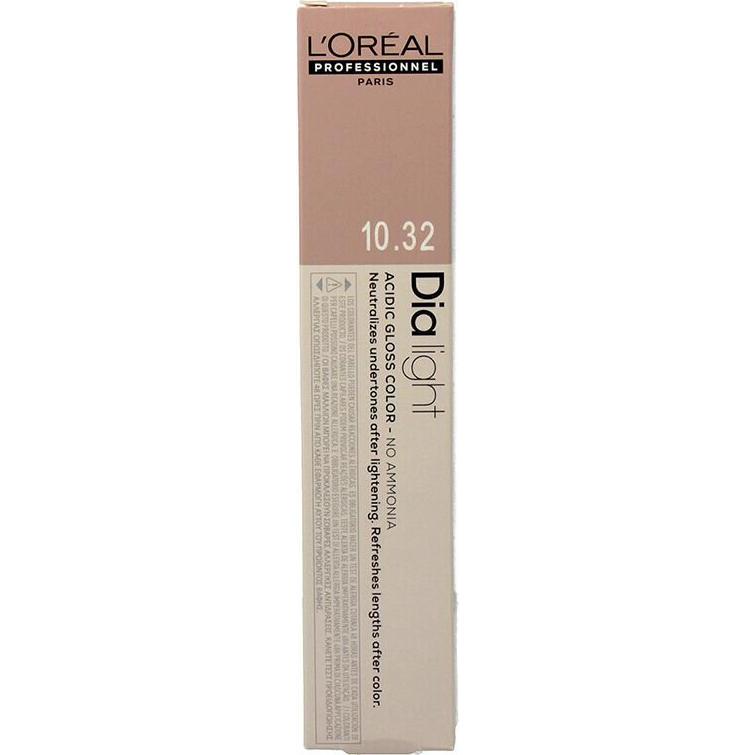 L'Oréal Professionnel, Haarfarbe, DIA LIGHT gel-creme acide sans amoniaque #10,32 50 ml (#10,32)