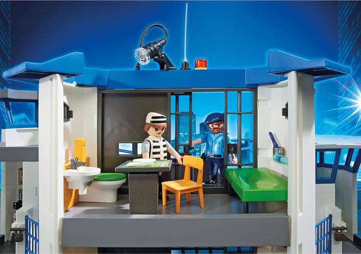 Image du produit Playmobil Centre de commandement de la police int. avec prison (6919, Playmobil City Action)
