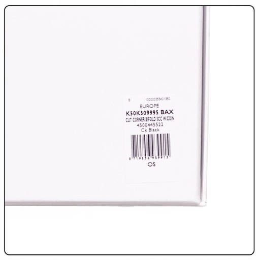 Actual product image Calvin Klein cut corner BIFOLD 5C K50K509995 BAX