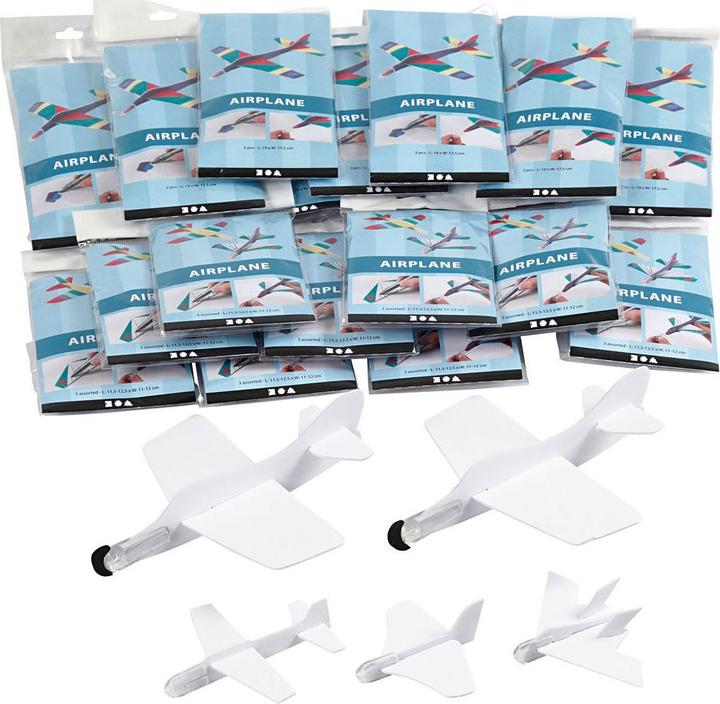Actual product image Creativ Company Foam aeroplanes white, 50 pcs.