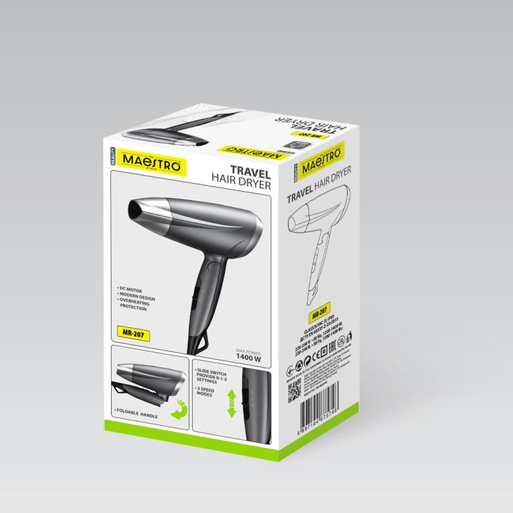 Actual product image Maestro Suszarka do włosów 1400W MR-207 (1400 W)
