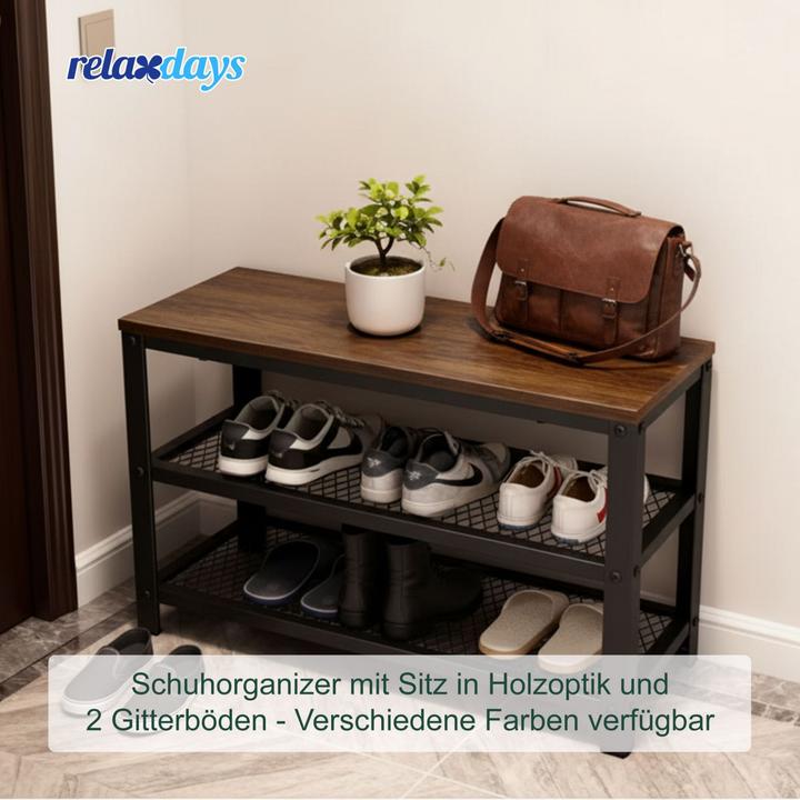 Produktbild Relaxdays Schuhbank (100 x 30 x 45 cm)