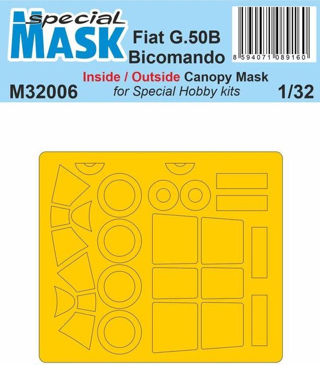Productafbeelding Special Hobby Fiat G.50B Bicomando MASK 1/32