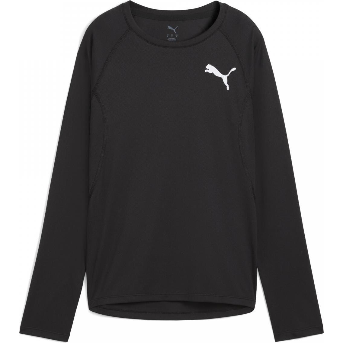 Puma, Herren, Sportshirt, W CROSS THE LINE LS 3.0 (M), Grün, M