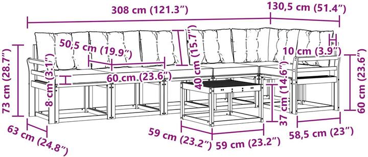 Produktbild vidaXL Sofa Set