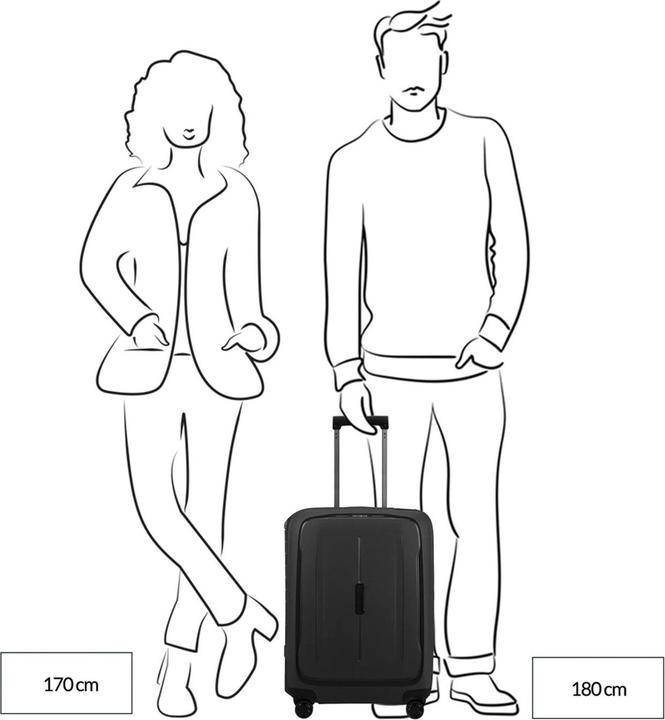 Produktbild Samsonite Essens Trolley mit 4 Rollen 55cm (39 l)