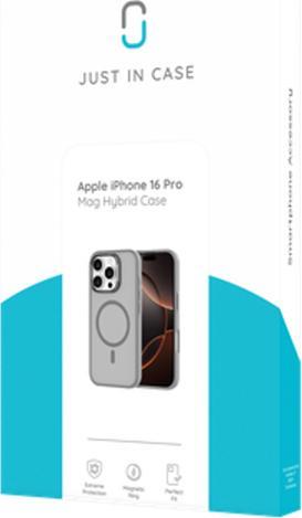Productafbeelding Just in Case Military Grade Kunststoff Back Cover Grau Magnetisch Apple iPhone 16 Pro (Apple iPhone 16 Pro)