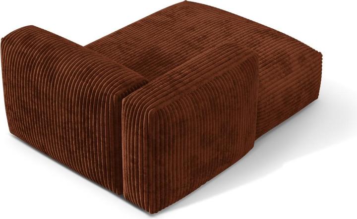 Image du produit Micadoni Chaise longue modulable gauche, "Martina", 1 Place, 176x123x75 Fabriqué en Europe (Recamière)