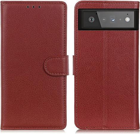Cover-Discount Google Pixel 6 - leather case cover brown (Google Pixel 6)